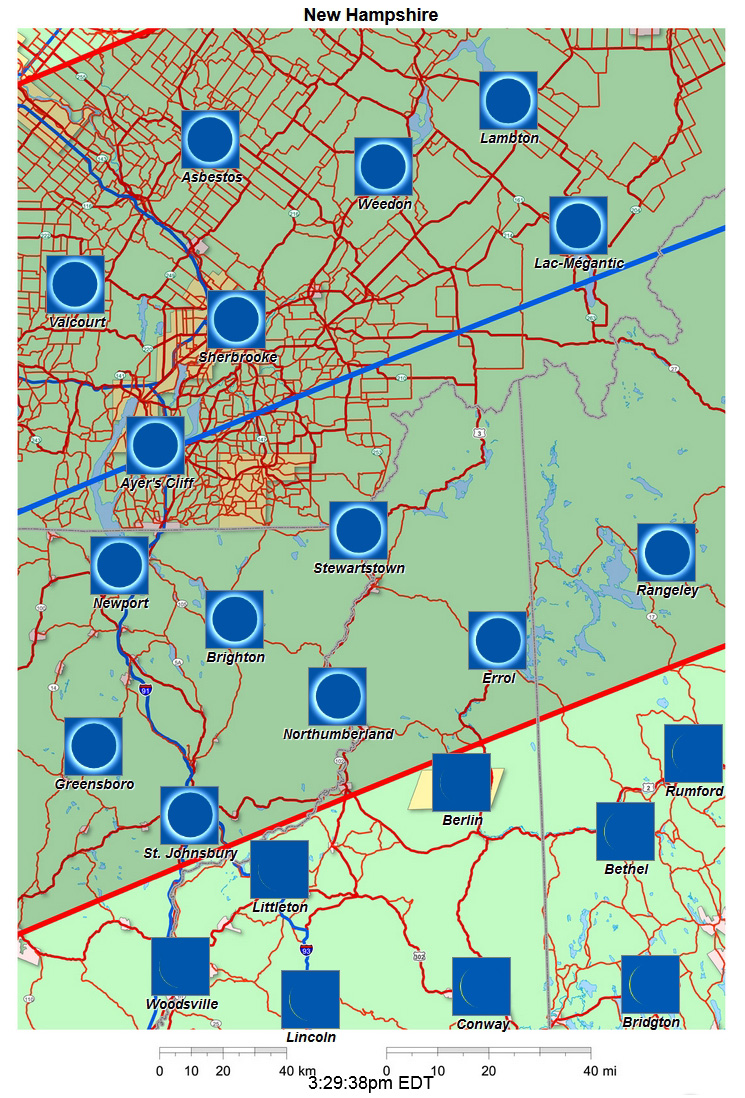 Interactive 2024 eclipse map for New Hampshire
