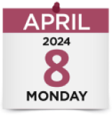 Eclipse day is April 8, 2024